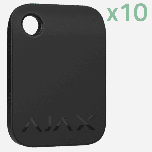 Badges de désarmement sans contact  Ajax Tag - Noir 10 unités