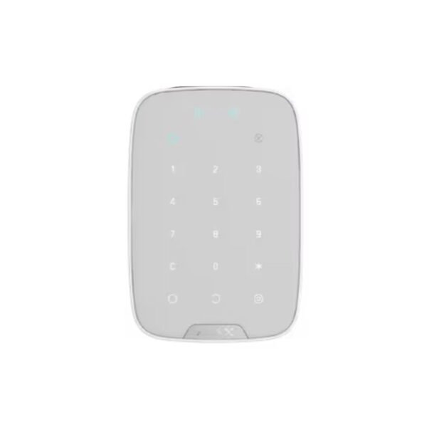 Clavier avec lecteur de cartes et badges Ajax KeyPad Plus Jeweller - Blanc