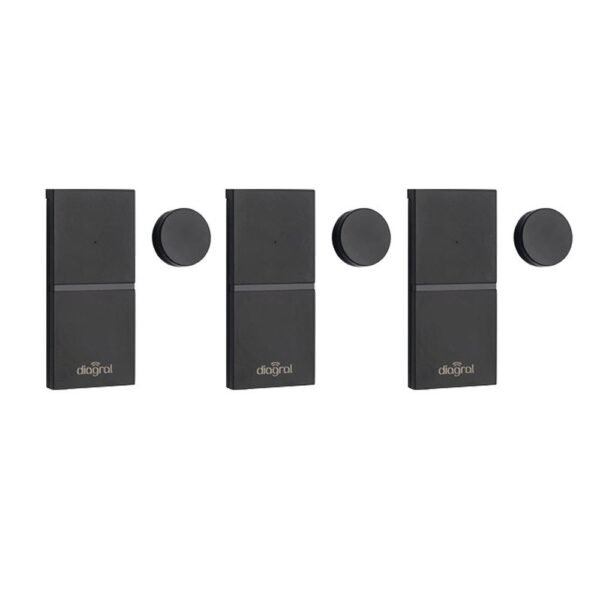 DIAG34BPX - 3 Détecteurs d'ouverture anthracite miniatures Diagral
